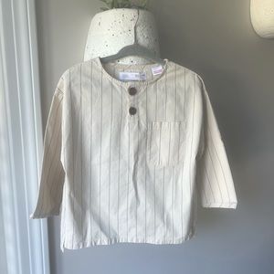 ZARA KIDS linen and Cotten blend boys shirt. BRAND NEW WITH TAGS. 18-24 months